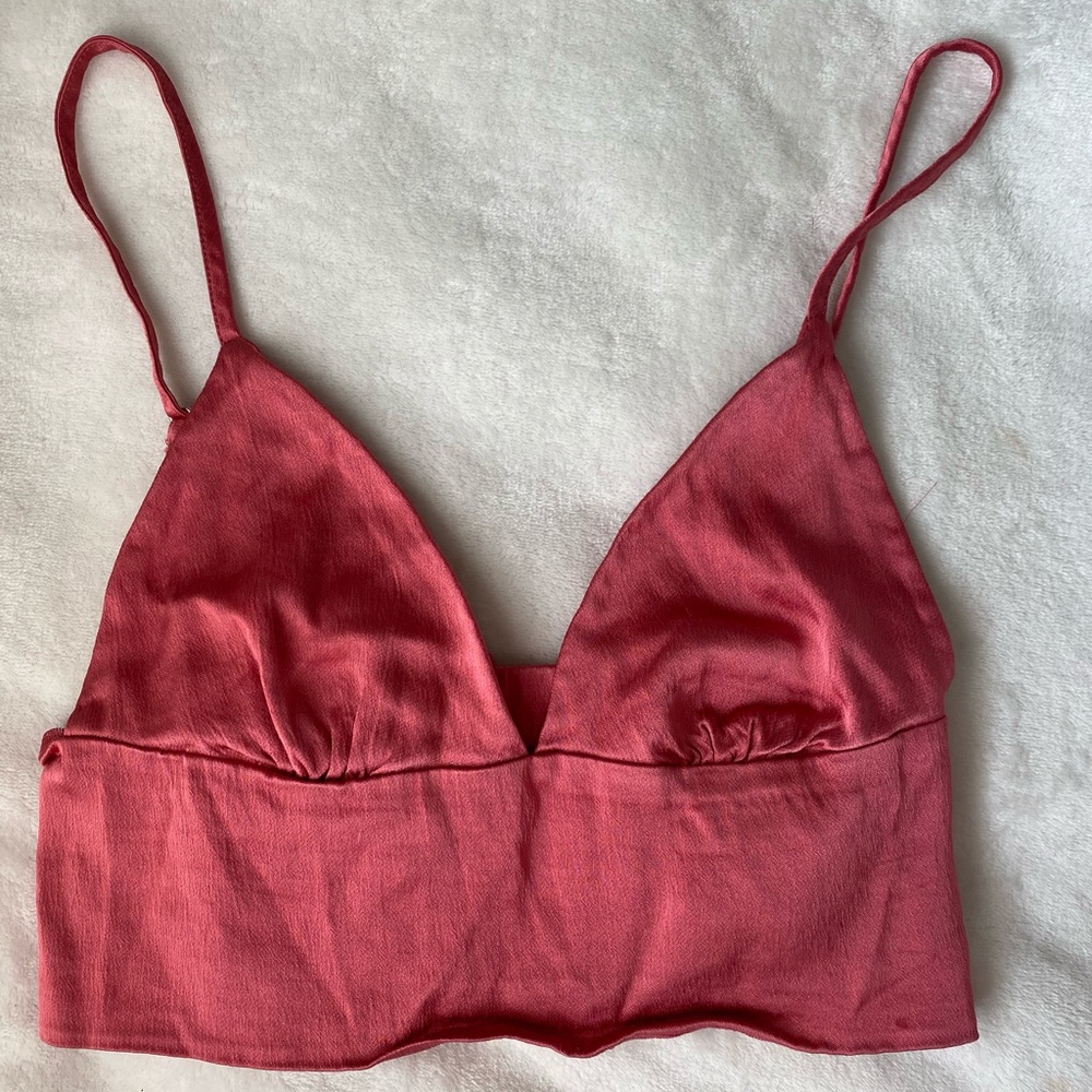 Bright Pink, Zara Top. Fits a XS-S, bralette fit.